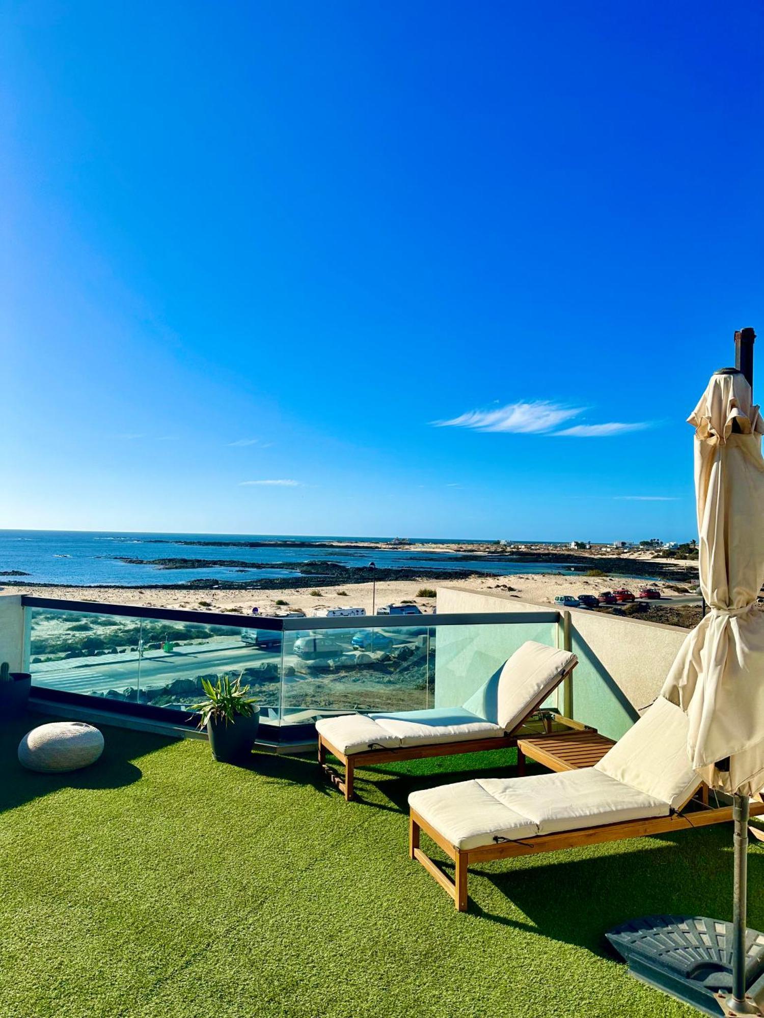 Apartamento Villa Bruno Con Vistas Al Mar, Primera Linea De Playa Cotillo المظهر الخارجي الصورة
