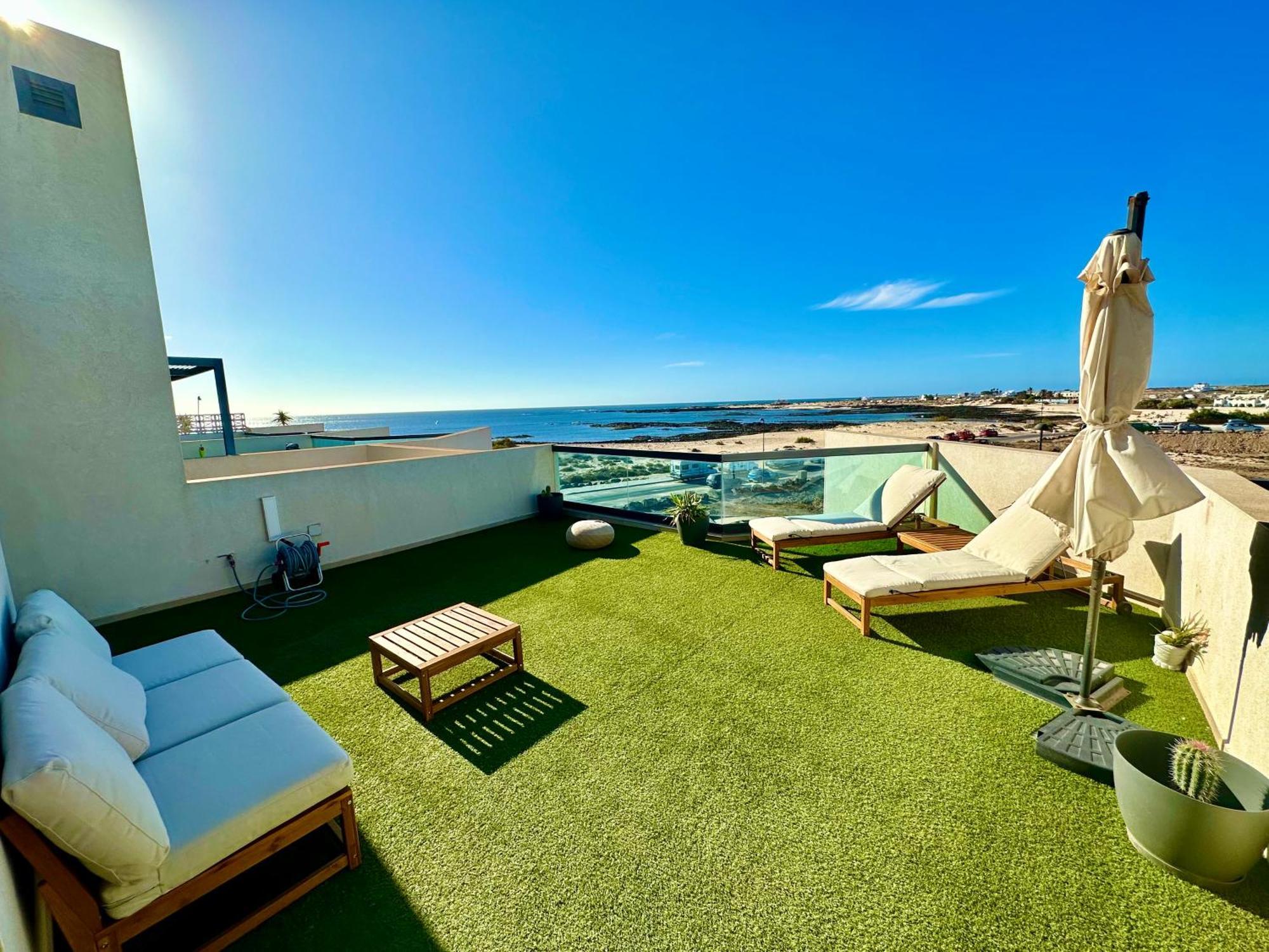 Apartamento Villa Bruno Con Vistas Al Mar, Primera Linea De Playa Cotillo المظهر الخارجي الصورة
