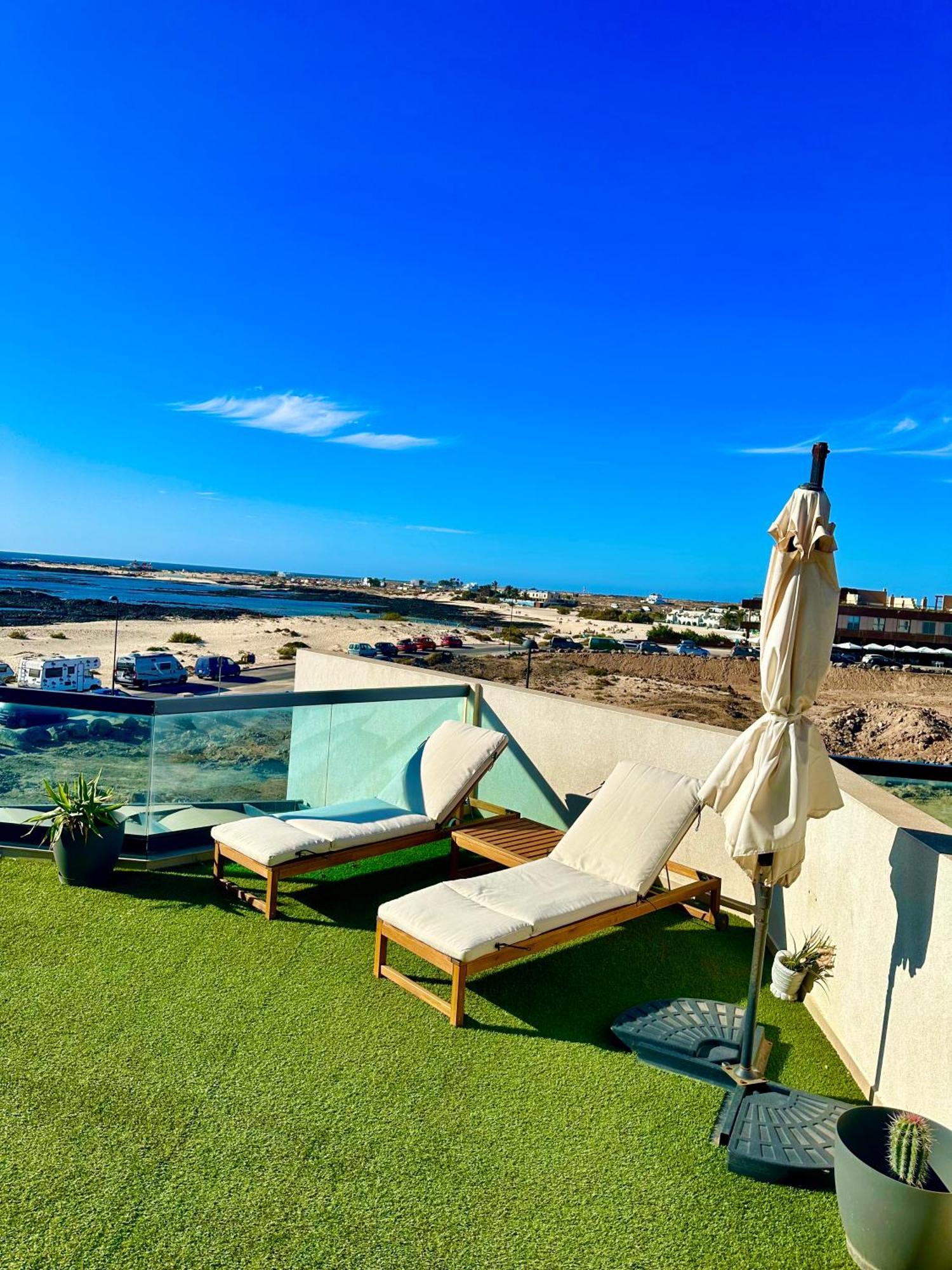 Apartamento Villa Bruno Con Vistas Al Mar, Primera Linea De Playa Cotillo المظهر الخارجي الصورة